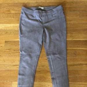 Suede leggings